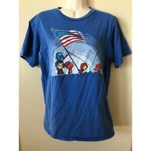 shirt woot! Raising the flag by harantula Super Hero Graphic Tee T Shirt Size M